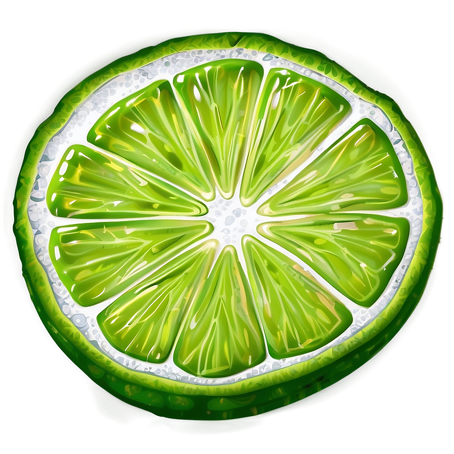 Lime Slice Graphic Png Dtm54