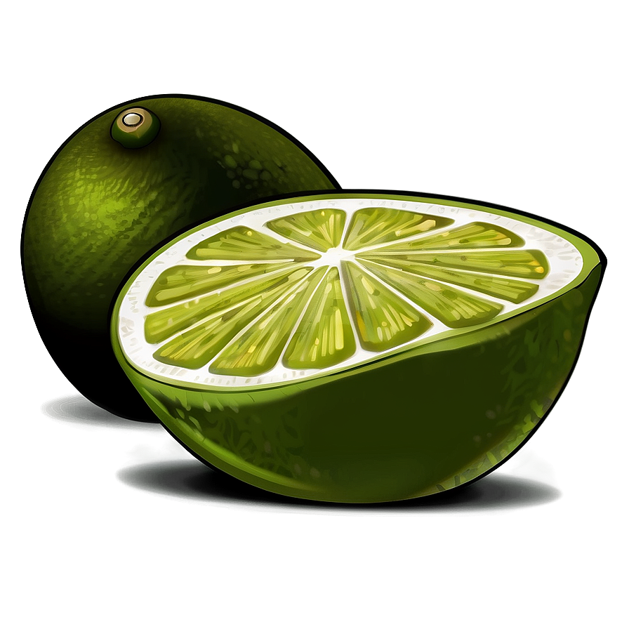 Lime Slice Vector Png Ysh54