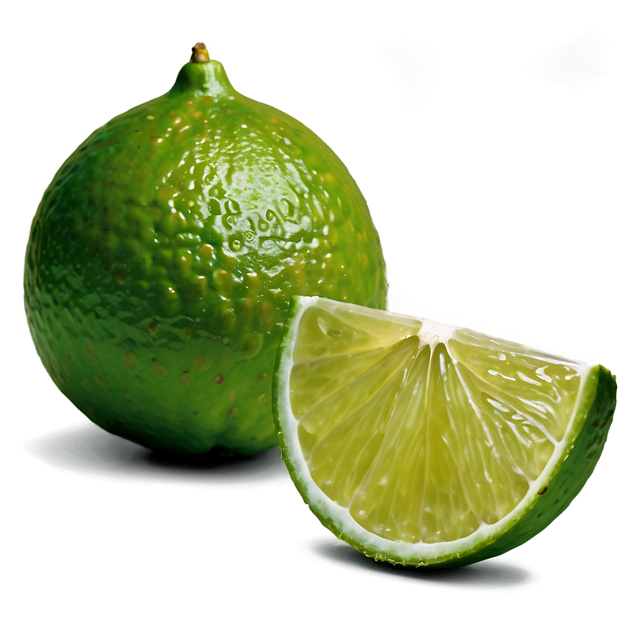 Lime with Leaf PNG 64 PNG with transparent background