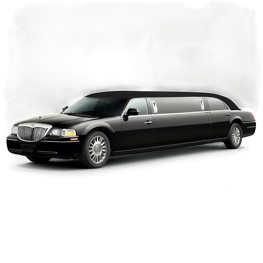 Limousine Black Car Png 06262024