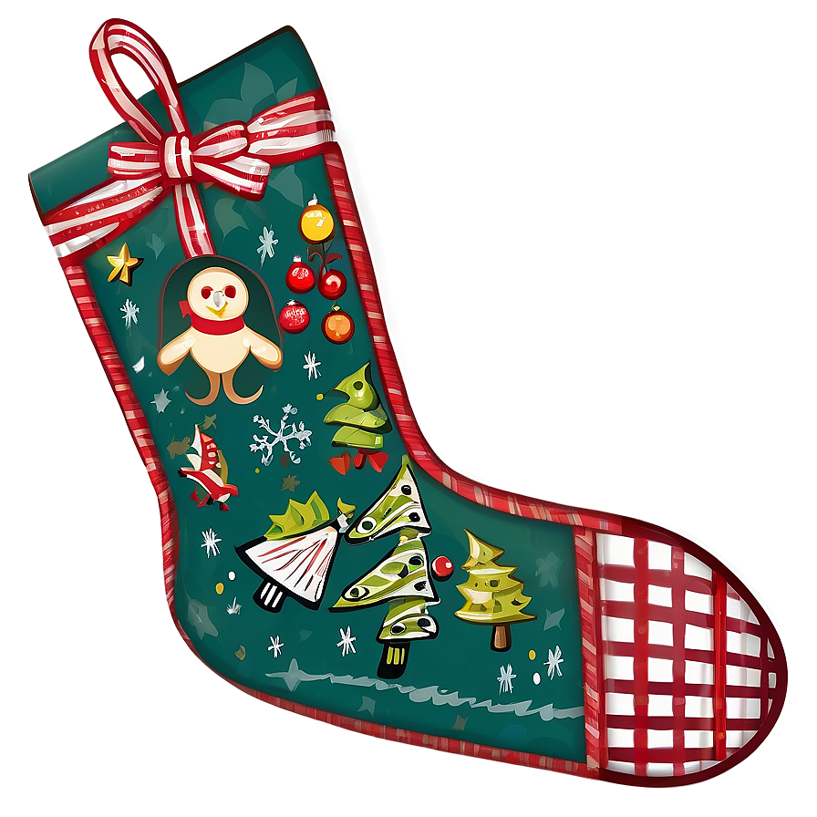 Lined Christmas Stocking Png Ypp