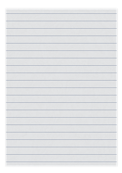 Lined Notebook Paper PNG with transparent background