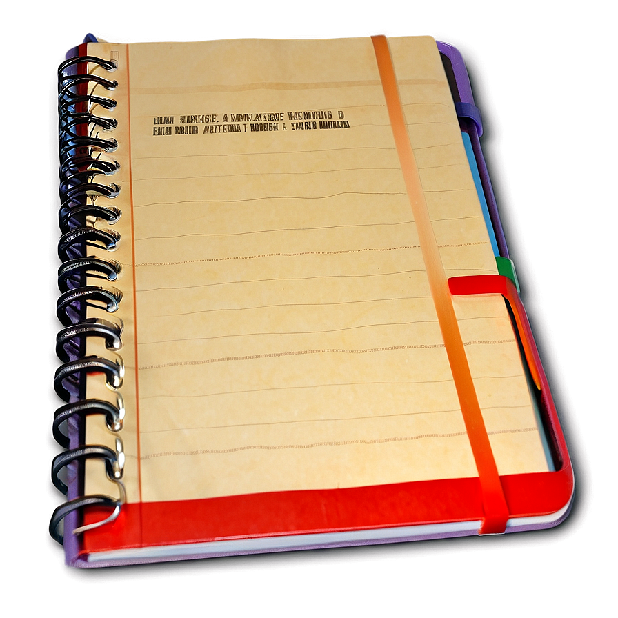 Lined Notebook Png 05252024