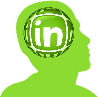 Linked In Brain Concept PNG with transparent background