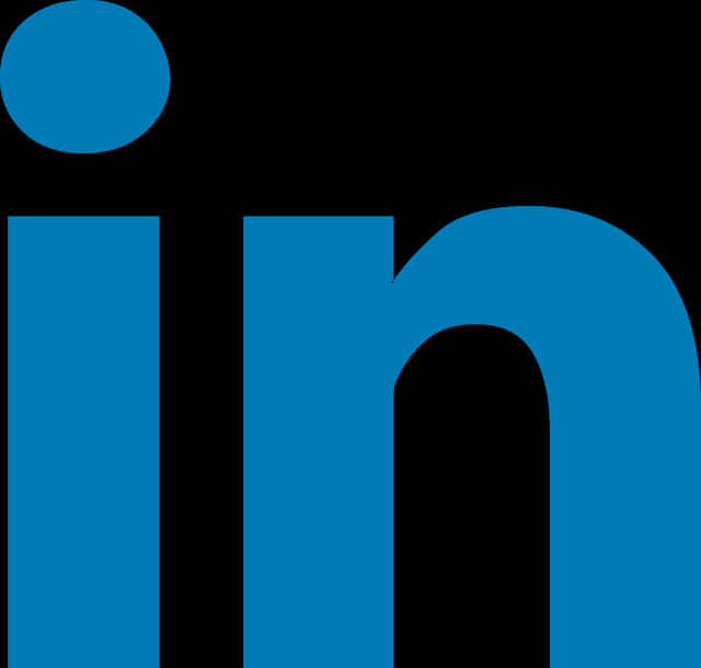 Linked In Logo Blue Background