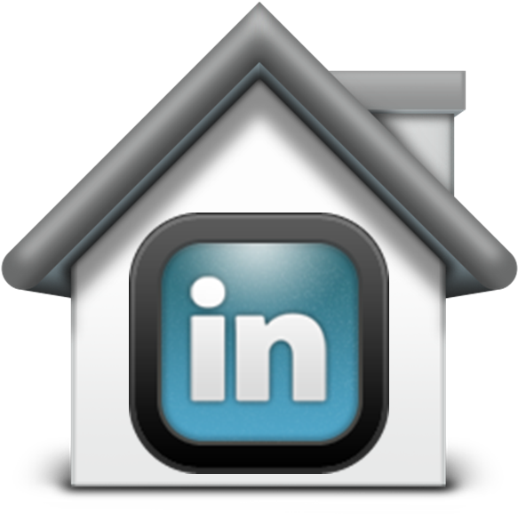 Linked In Logo House Icon