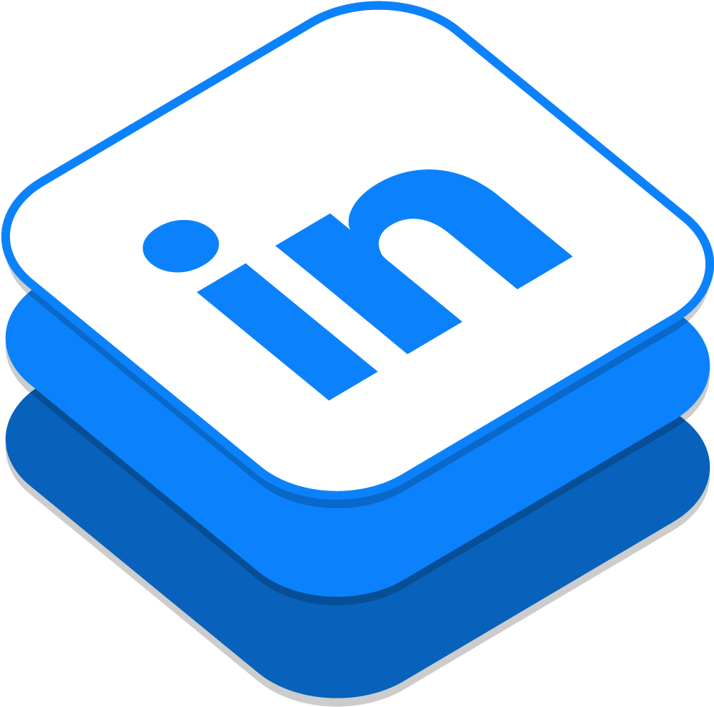 Icono Facebook Ios 8 Clipart , Png Download - Isometric Linkedin Icon, Transparent Png PNG with transparent background