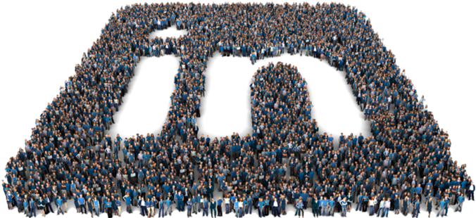 Linkedin Logo Made Out Of People - Linkedin Ipo PNG with transparent background