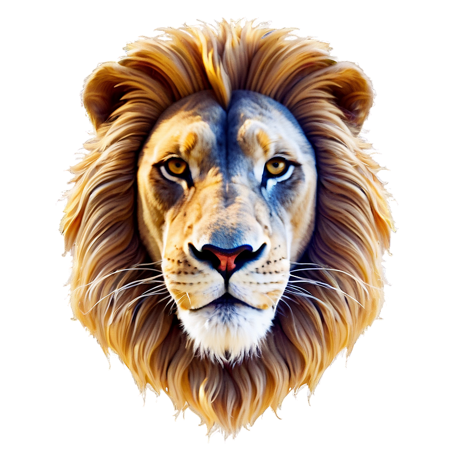 Lion Face Abstract Png 10