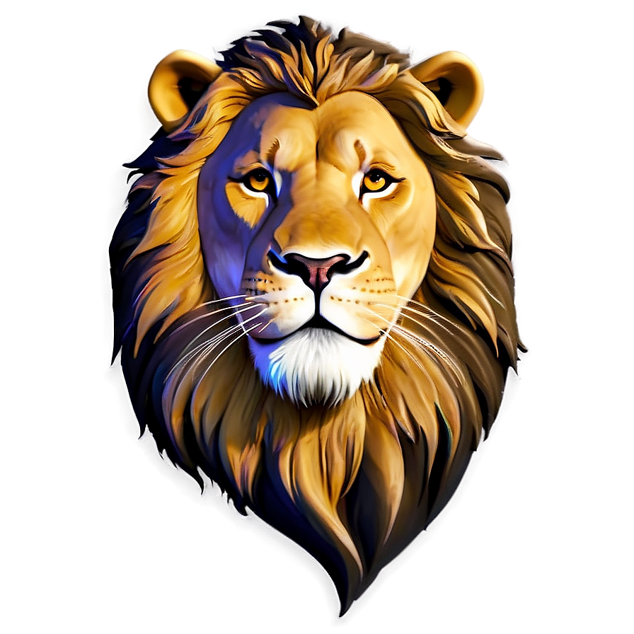 Lion Face Art Png 25