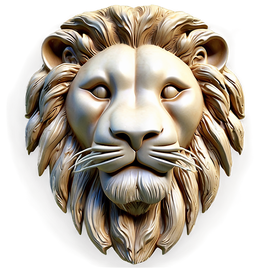 Lion Face Carving Png Etk