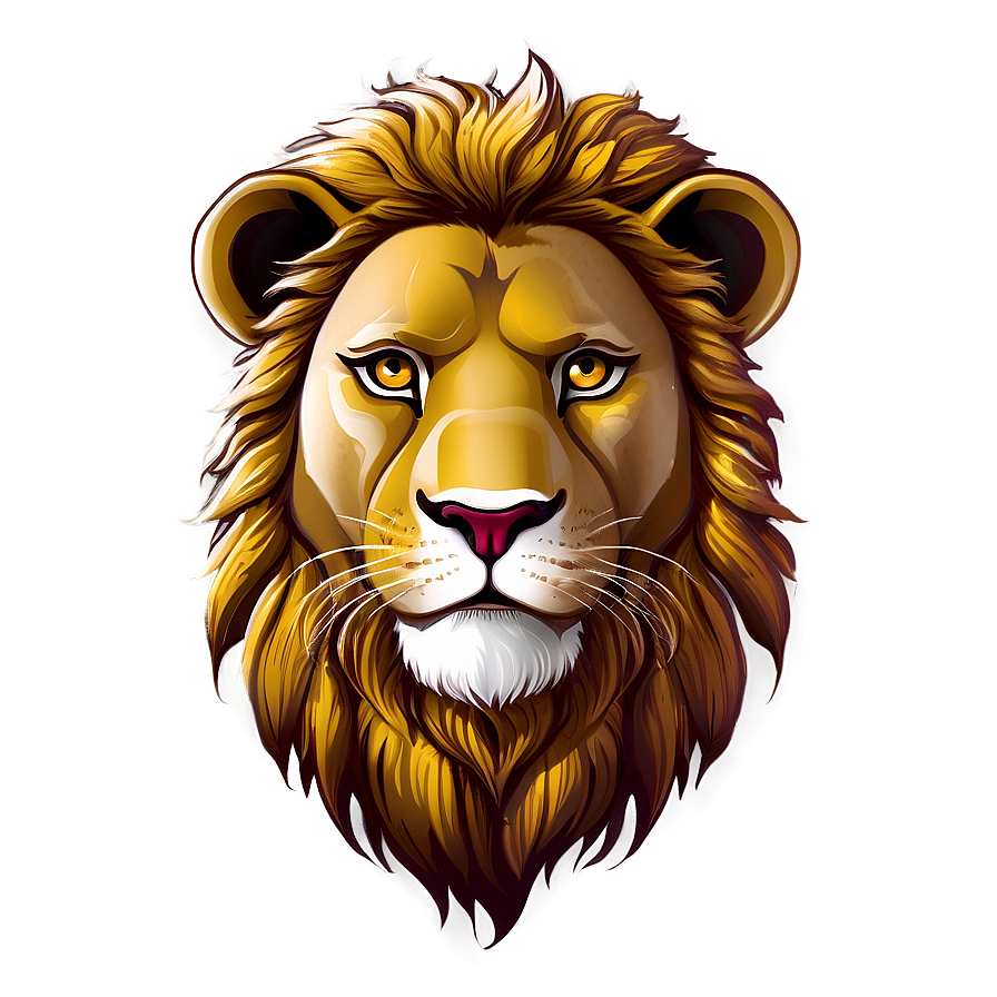 Lion Face Mascot Png 06122024