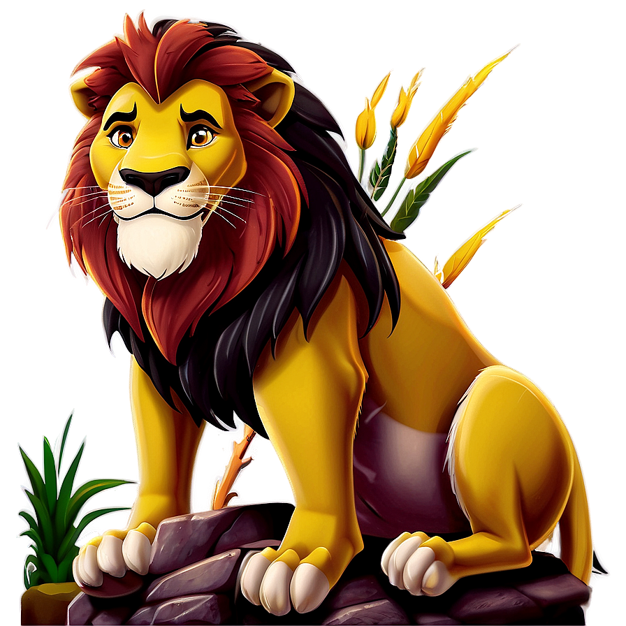 Lion King On Throne Png 79