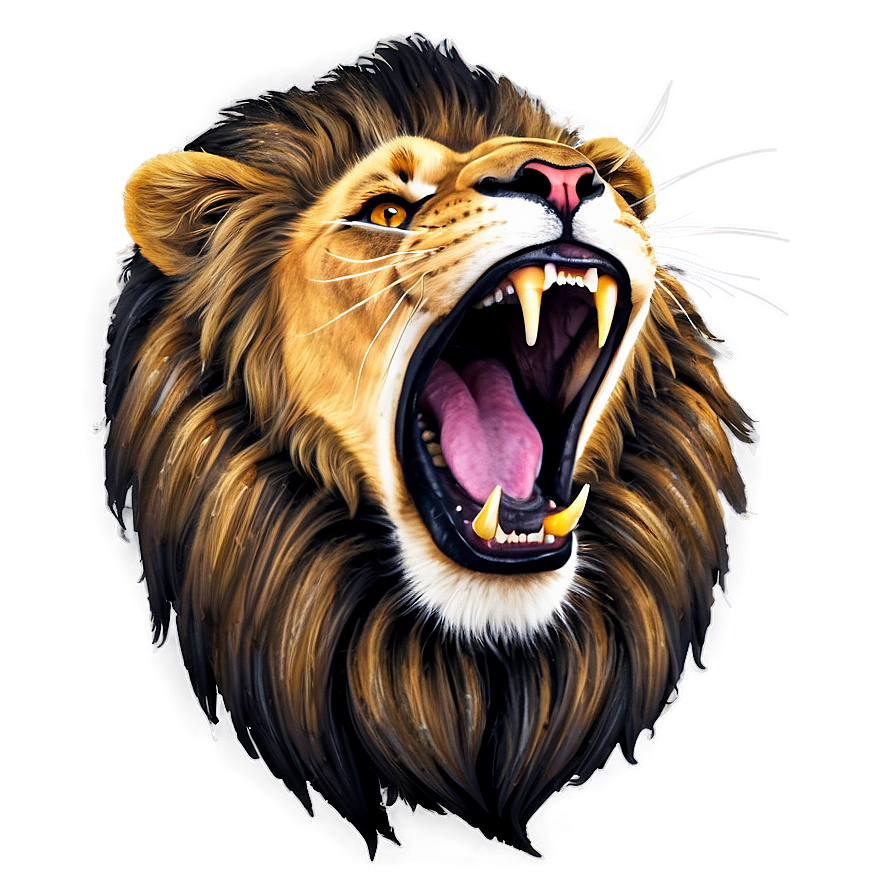 Lion Roaring PNG vmy PNG image with a transparent background, free high-resolution download
