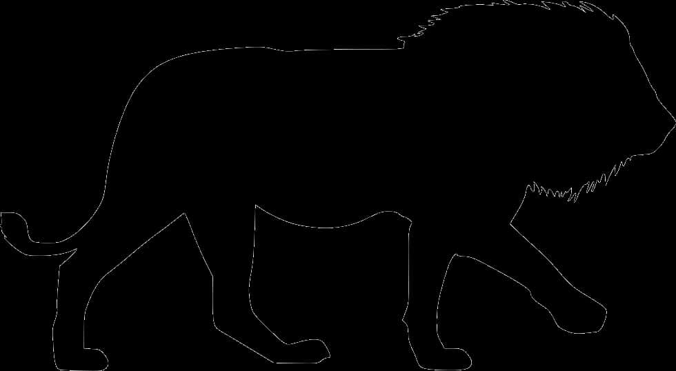 Lion Silhouette Profile