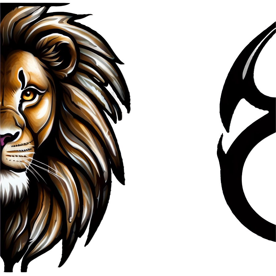 Lion Tattoo PNG   05042024 PNG with transparent background