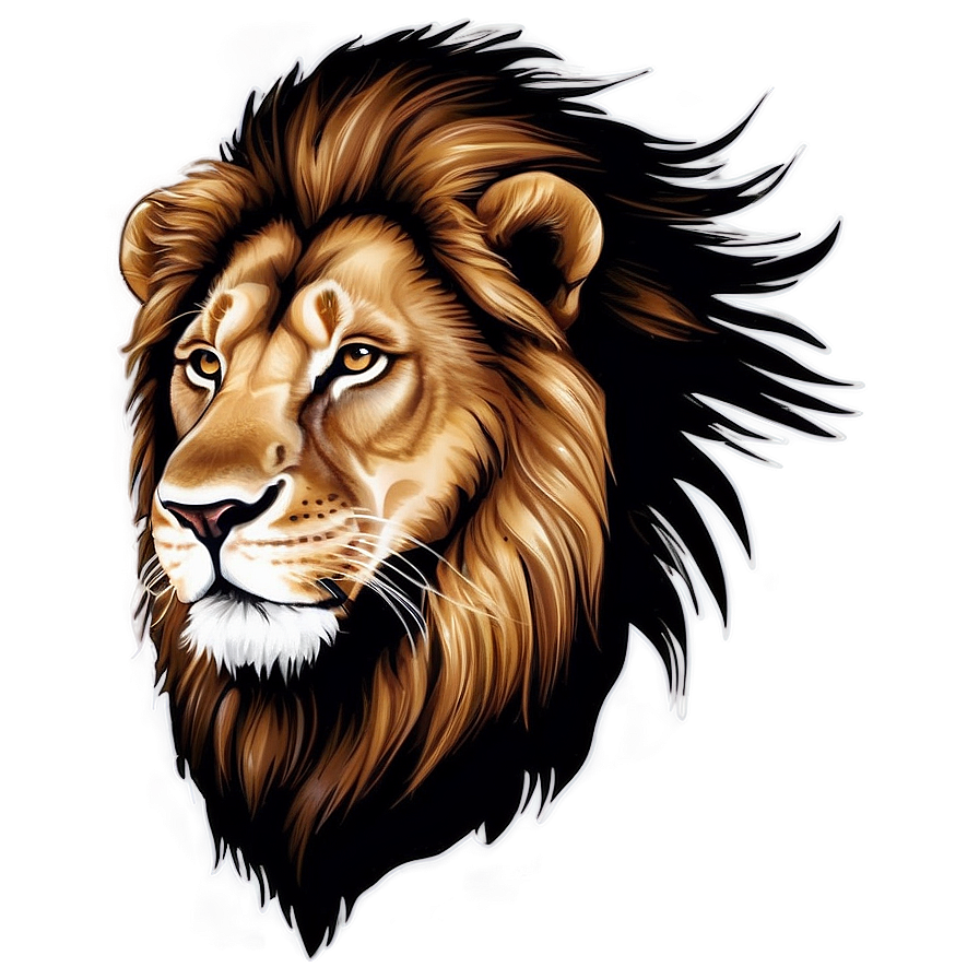 Lion Vector Illustration Png Bnx40