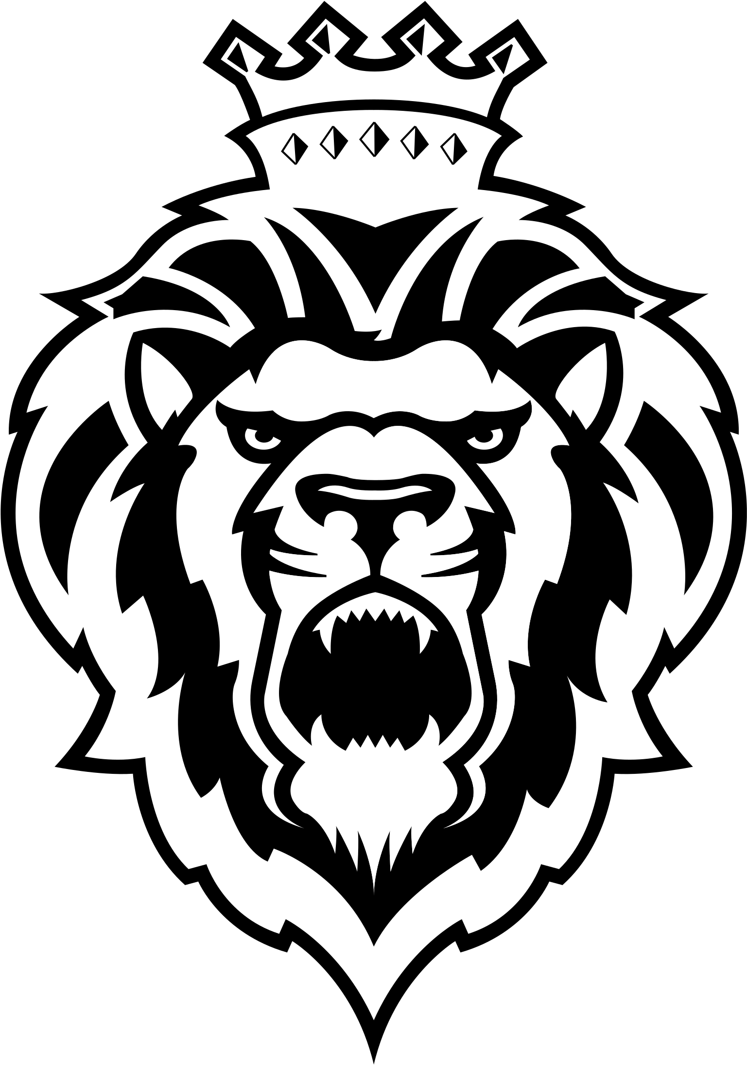 Lion_with_ Crown_ Vector_ Art