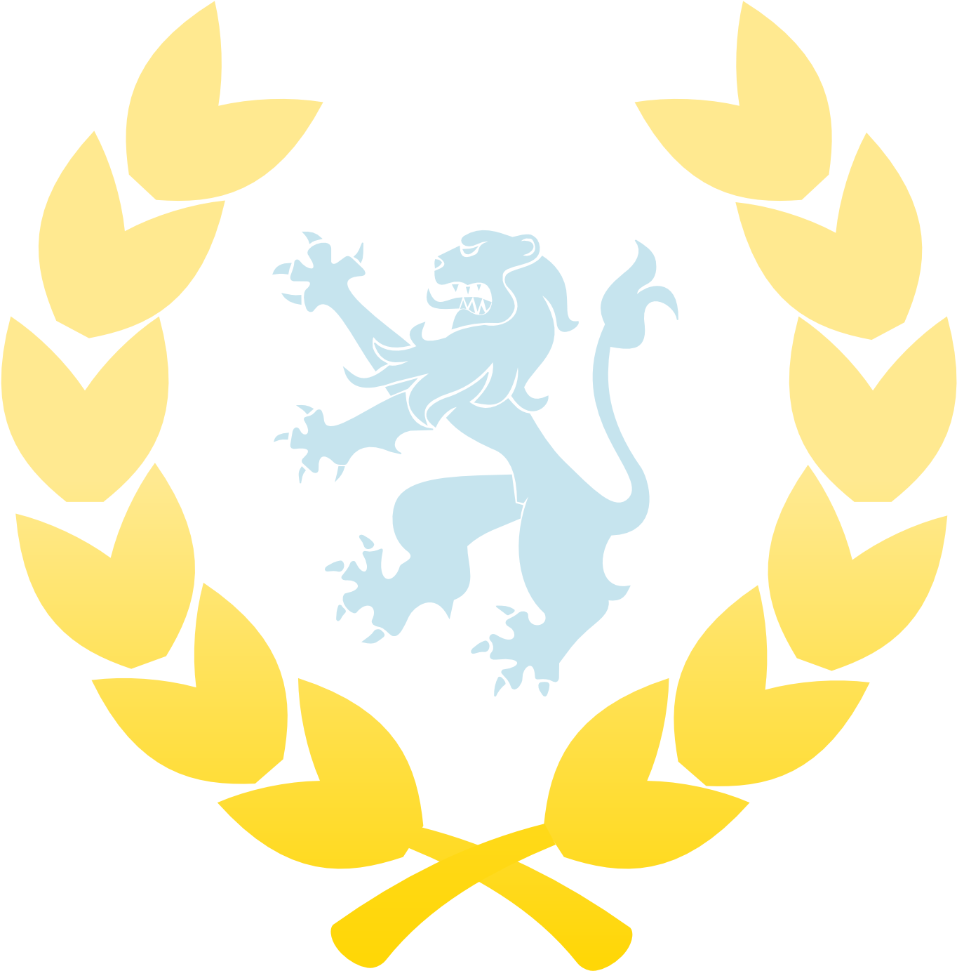 Lionand Laurel Wreath Emblem