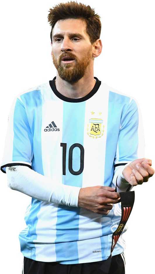 Lionel Messi Argentina Kit PNG with transparent background
