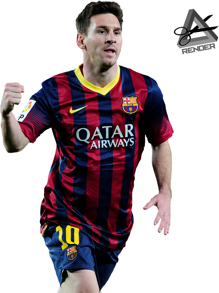 Lionel Messi Barcelona Action Shot