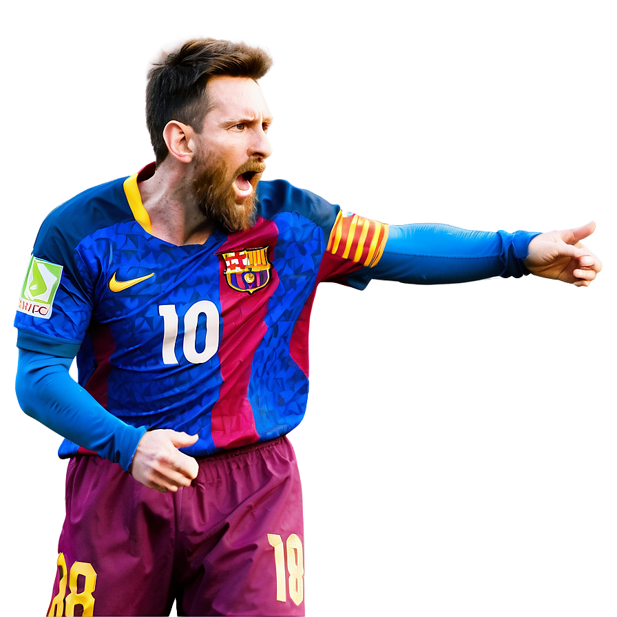 Lionel Messi Passionate Moments Png Unv