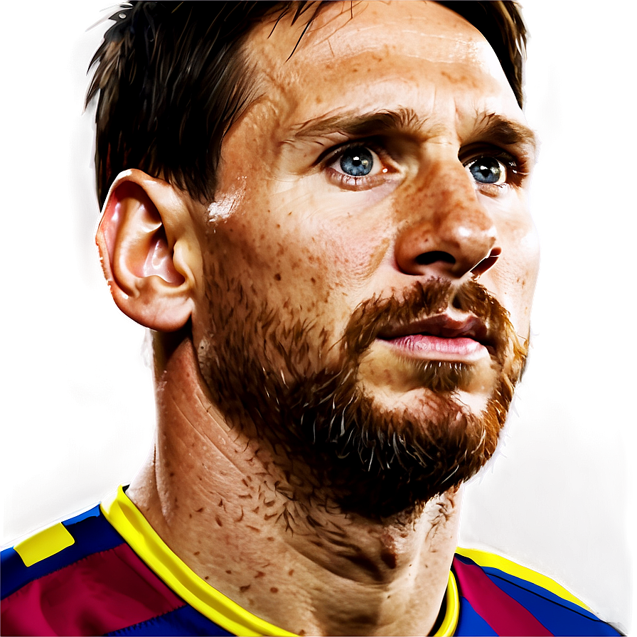 Lionel Messi Portrait PNG 29 PNG with transparent background