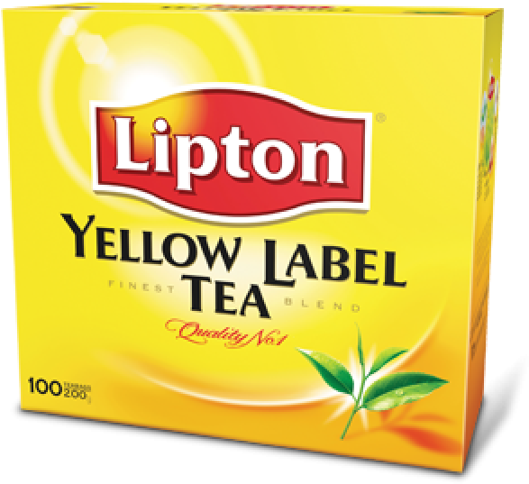 Transparent Yellow Label Png - Lipton Yellow Label Tea Bags 200g, Png Download PNG with transparent background