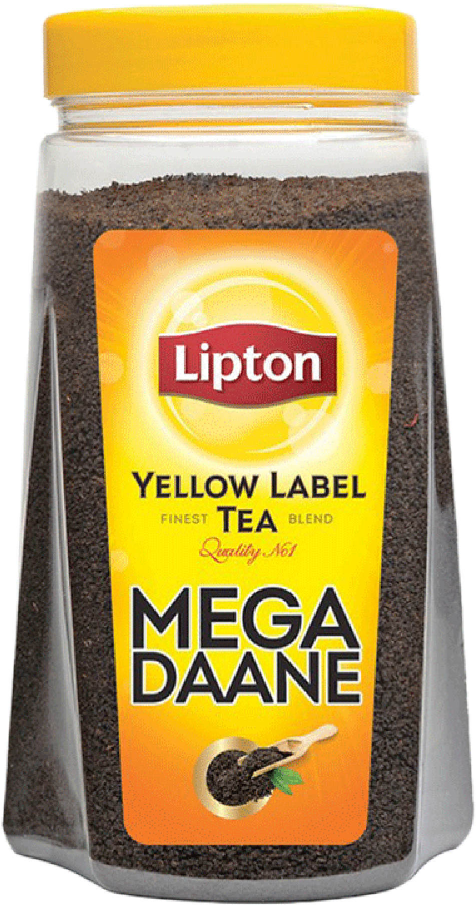 Lipton Yellow Label Tea Mega Daane Jar 475 Gm - Lipton Yellow Label Tea Jar, HD Png Download PNG with transparent background