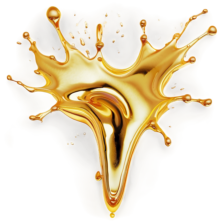 Liquid Gold Splash Effect Png 94