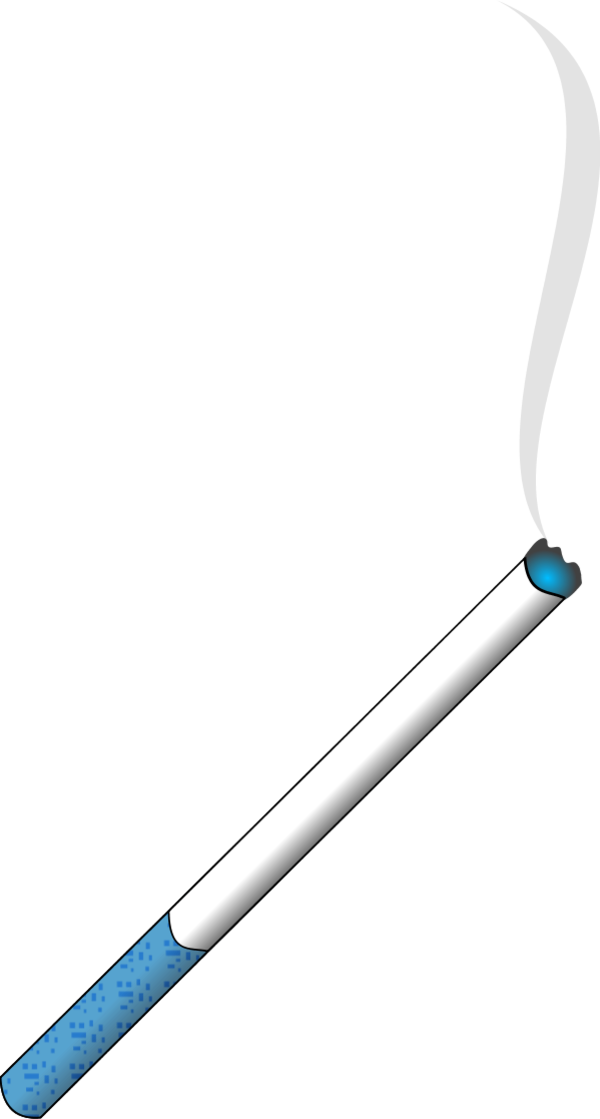 Lit Cigarette With Smoke - Cigarette, HD Png Download PNG with transparent background