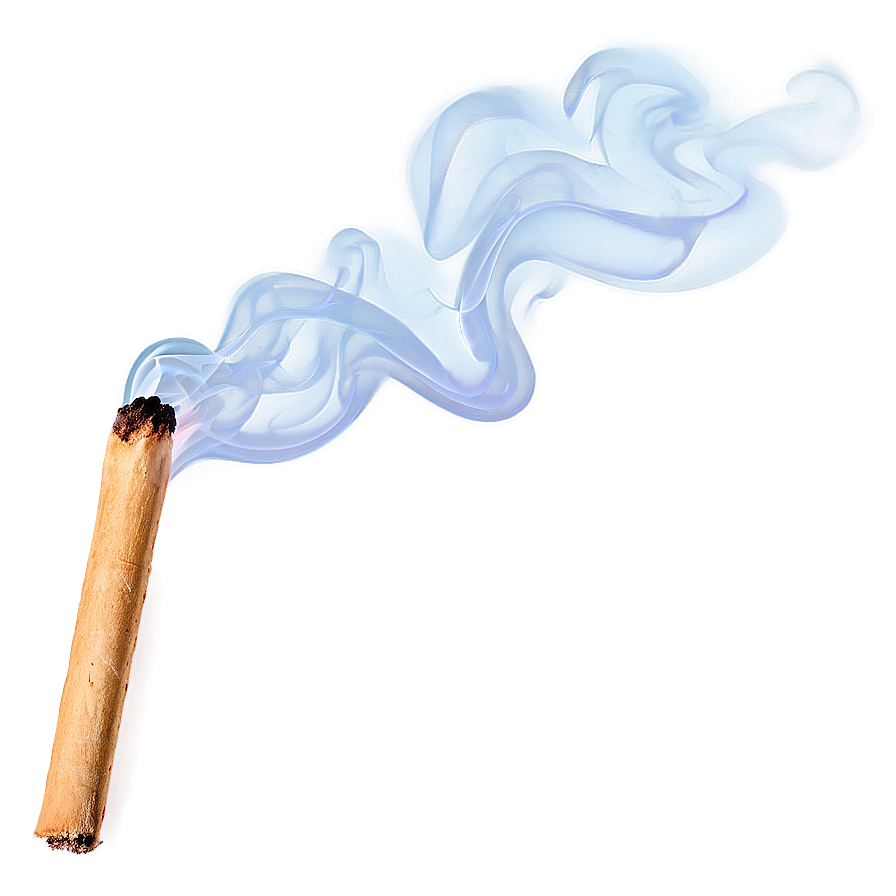 Lit Matchstick Smoke Png 05232024