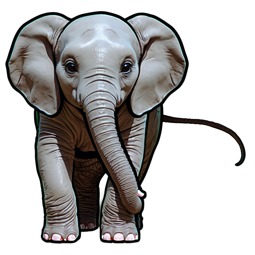 Little Elephant Character Png 06122024