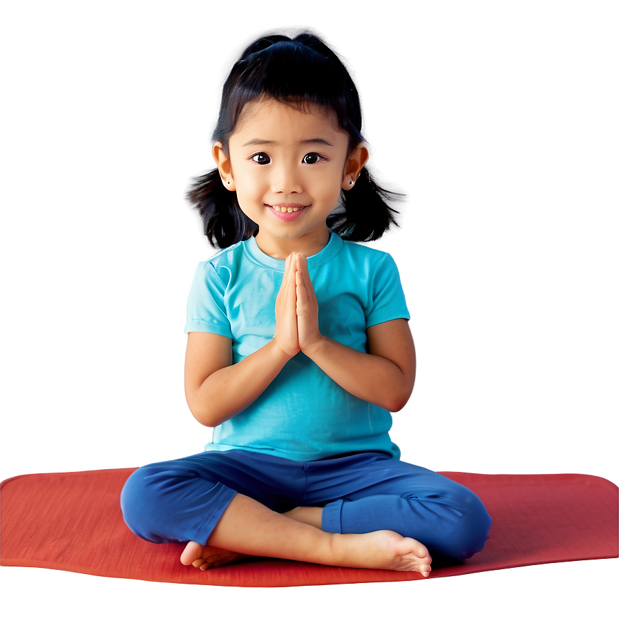 Little Kid Doing Yoga Png Rer21