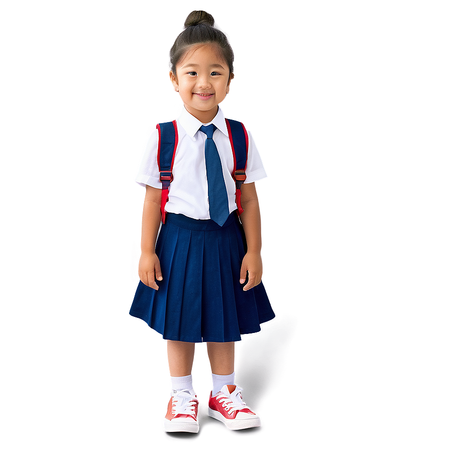 Little Kid In School Uniform Png 88