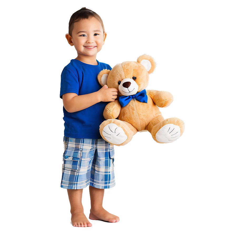 Little Kid With Teddy Bear Png 06212024