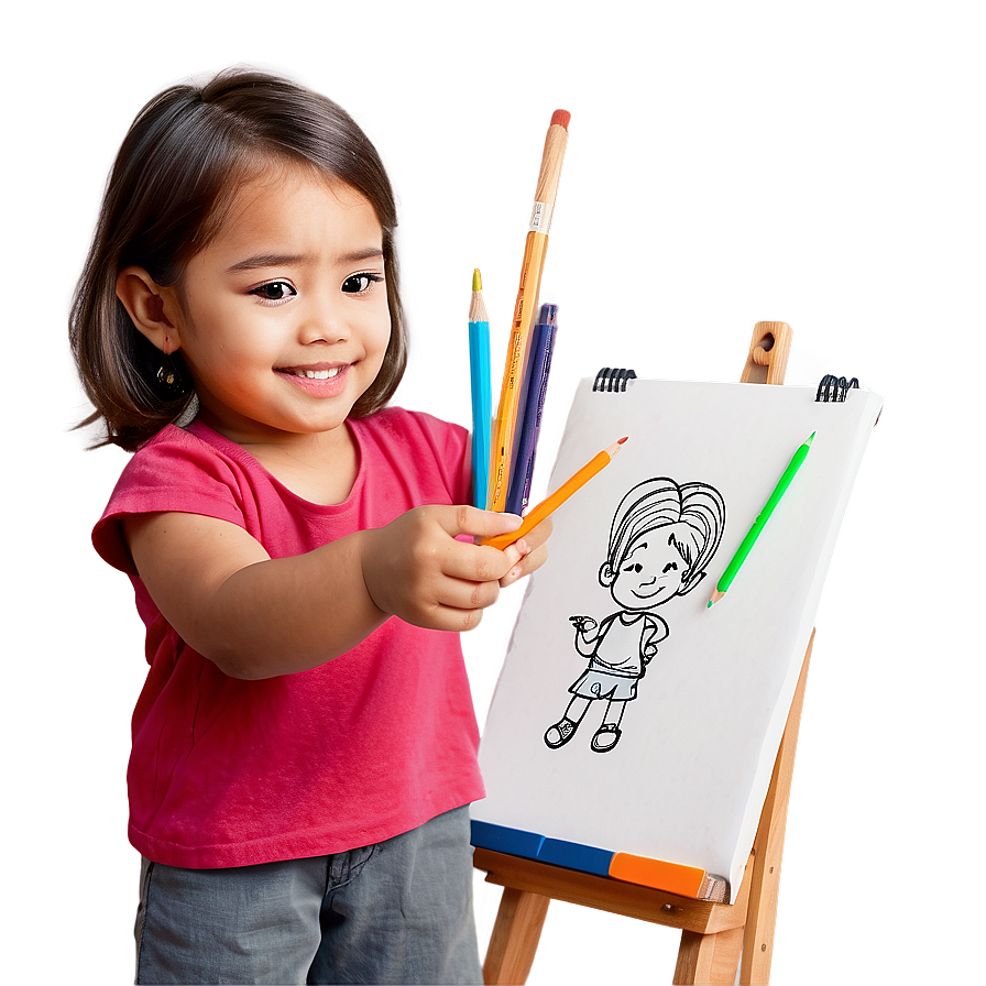 Little Kids Drawing Png 17