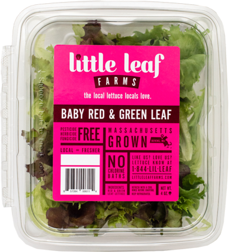 Little Leaf Farms Baby Red Green Lettuce Packaging