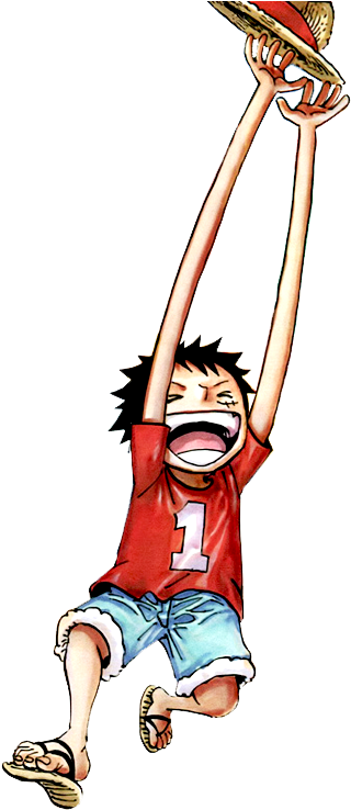 Little Monkey D - Monkey D. Luffy PNG with transparent background