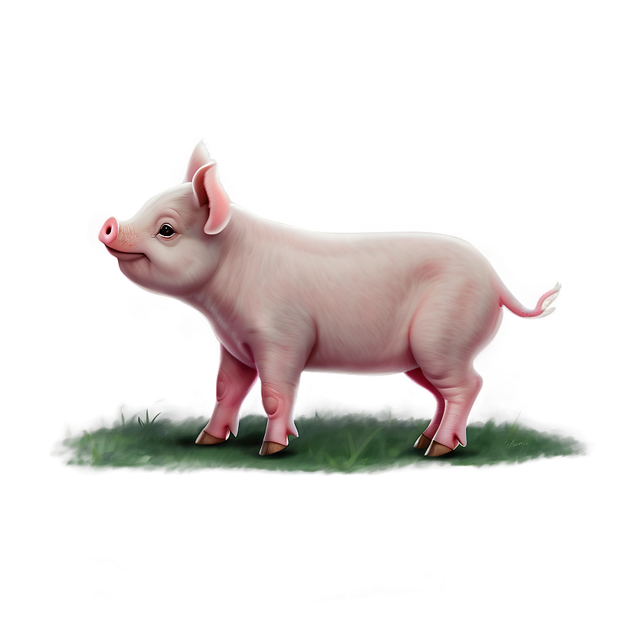 Little Piglet Drawing Png 06202024