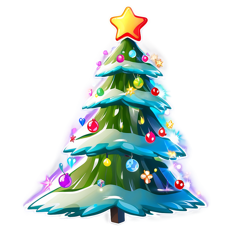 Lively Cute Christmas Tree Png Owl1