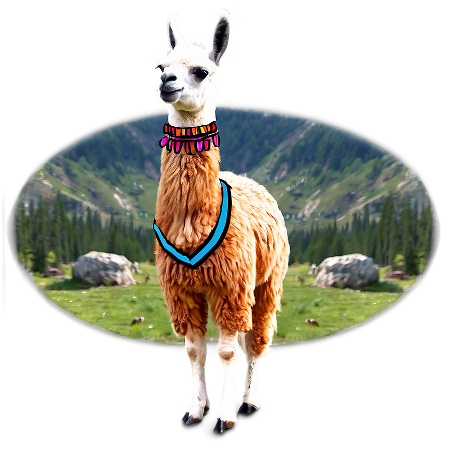 Llama And Mountains Png Yoq