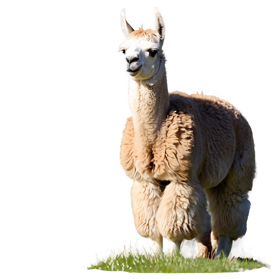 Llama In Field Png Sim