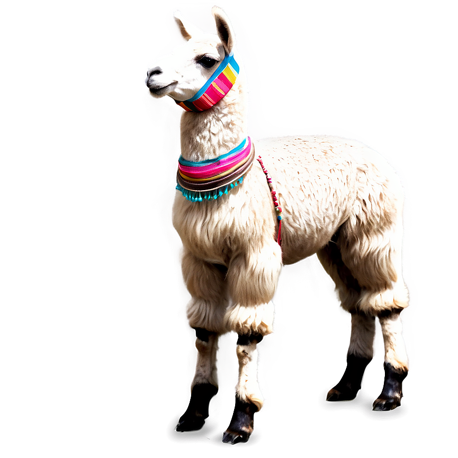 Llama With Scarf Png 46