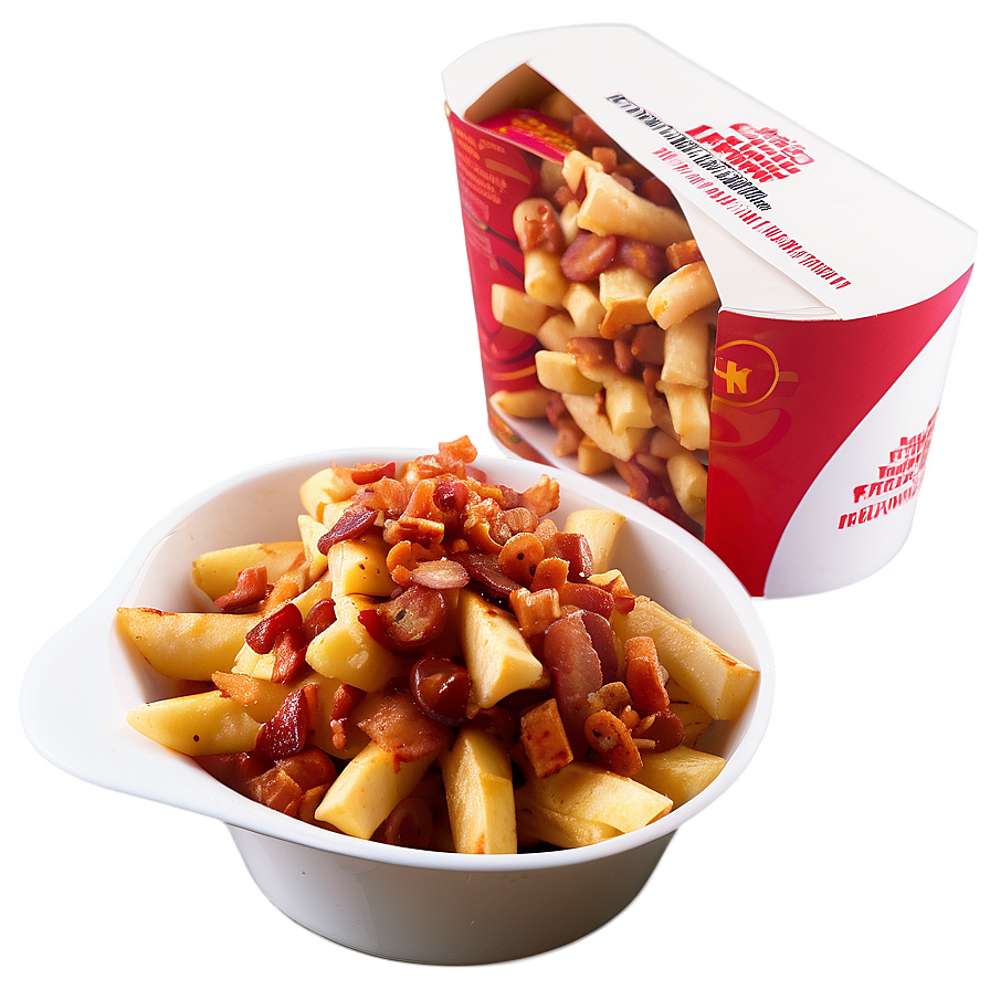 Loaded Poutine With Bacon Bits Png 06252024