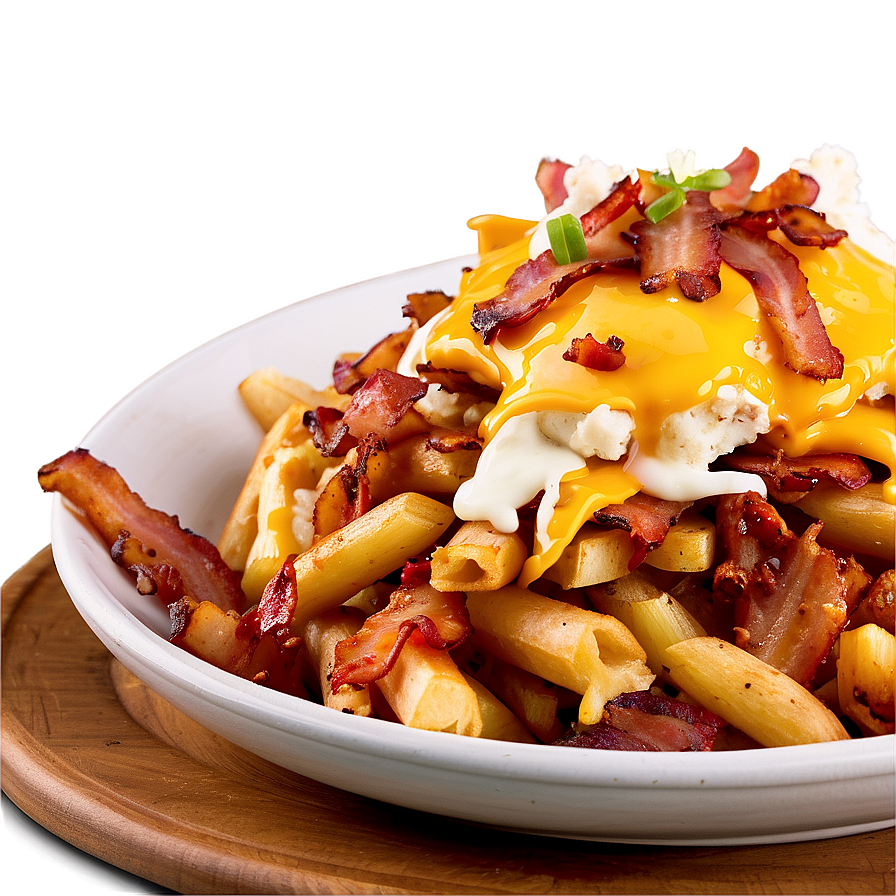 Loaded Poutine With Bacon Bits Png Djl42