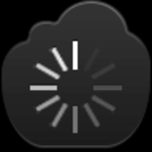 Loading Icon Spinning Cloud PNG with transparent background