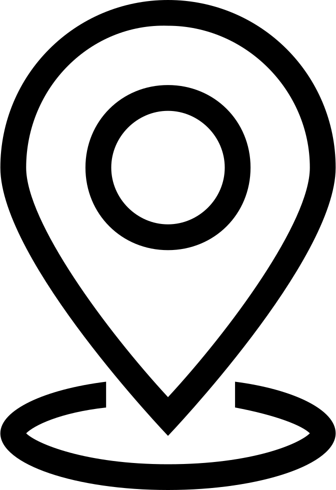 Location Icon Outline PNG with transparent background