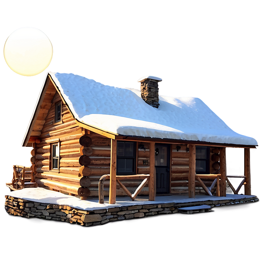 Log Cabin At Sunset Png 92