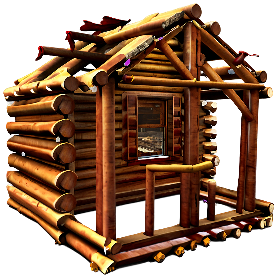 Log Cabin Construction Process Png Wox62